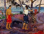 Paul Gauguin Under the Pandanus II oil on canvas